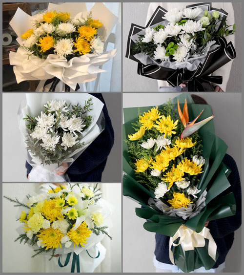 山西晋中左权县羊角乡南峪沟村白事花束代送